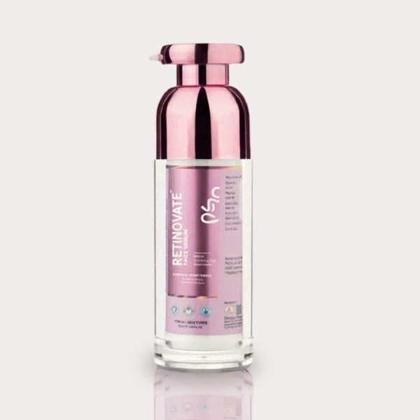 Retinovate Face Serum – With Retinol Palmitate – Targets Fine Lines, Wrinkles, Dark Spots