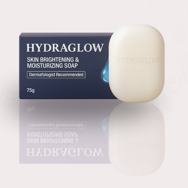 HYDRAGLOW Skin Brightening & Moisturizing Soap | For Dull & Dry Skin | Enriched with Glycerin & Brightening Agents