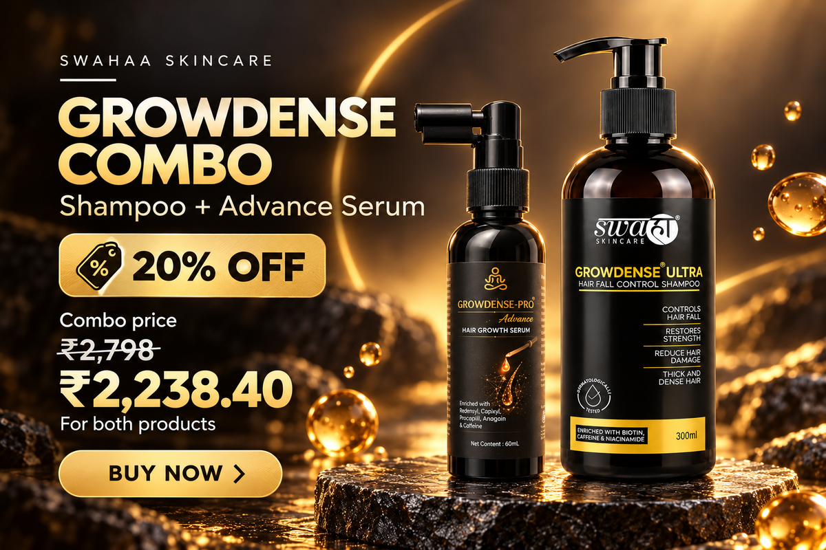 Growdense Hair Care Combo – Shampoo + Advance Serum