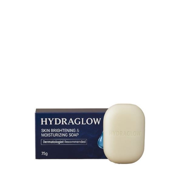 HYDRAGLOW Skin Brightening & Moisturizing Soap | For Dull & Dry Skin | Enriched with Glycerin & Brightening Agents