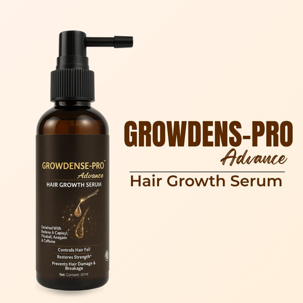 Growdense-Pro Advance Hair Growth Serum for Men & Women | Controls Hair Fall, Strengthens Hair, Prevents Breakage |