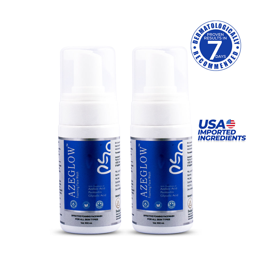 Aze Glow Foaming Facewash - For Men And Women