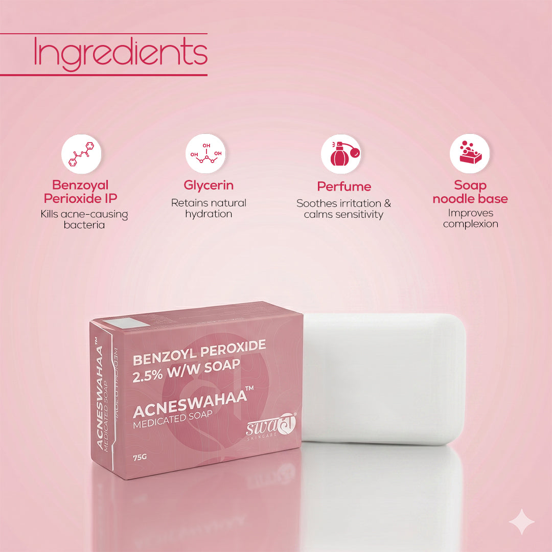 AcneSwahaa Medicated Soap | Pack of 3