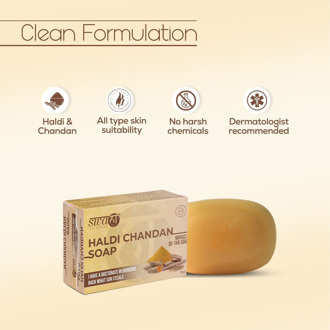 Swahaa Haldi Chandan Soap | Pack of 3