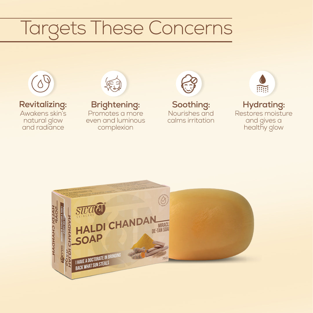 Swahaa Haldi Chandan Soap | Pack of 3
