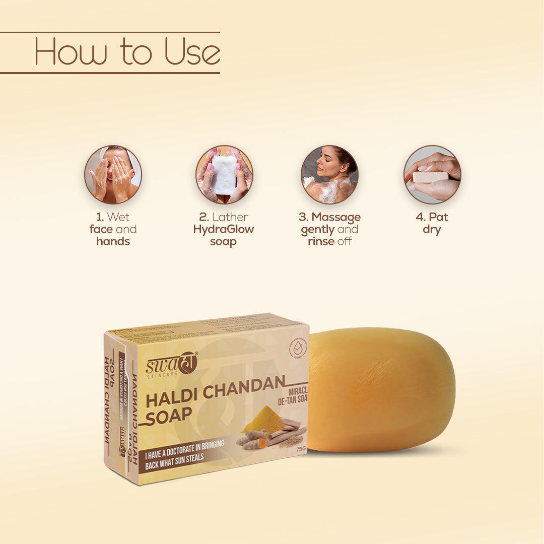 Swahaa Haldi Chandan Soap | Pack of 3
