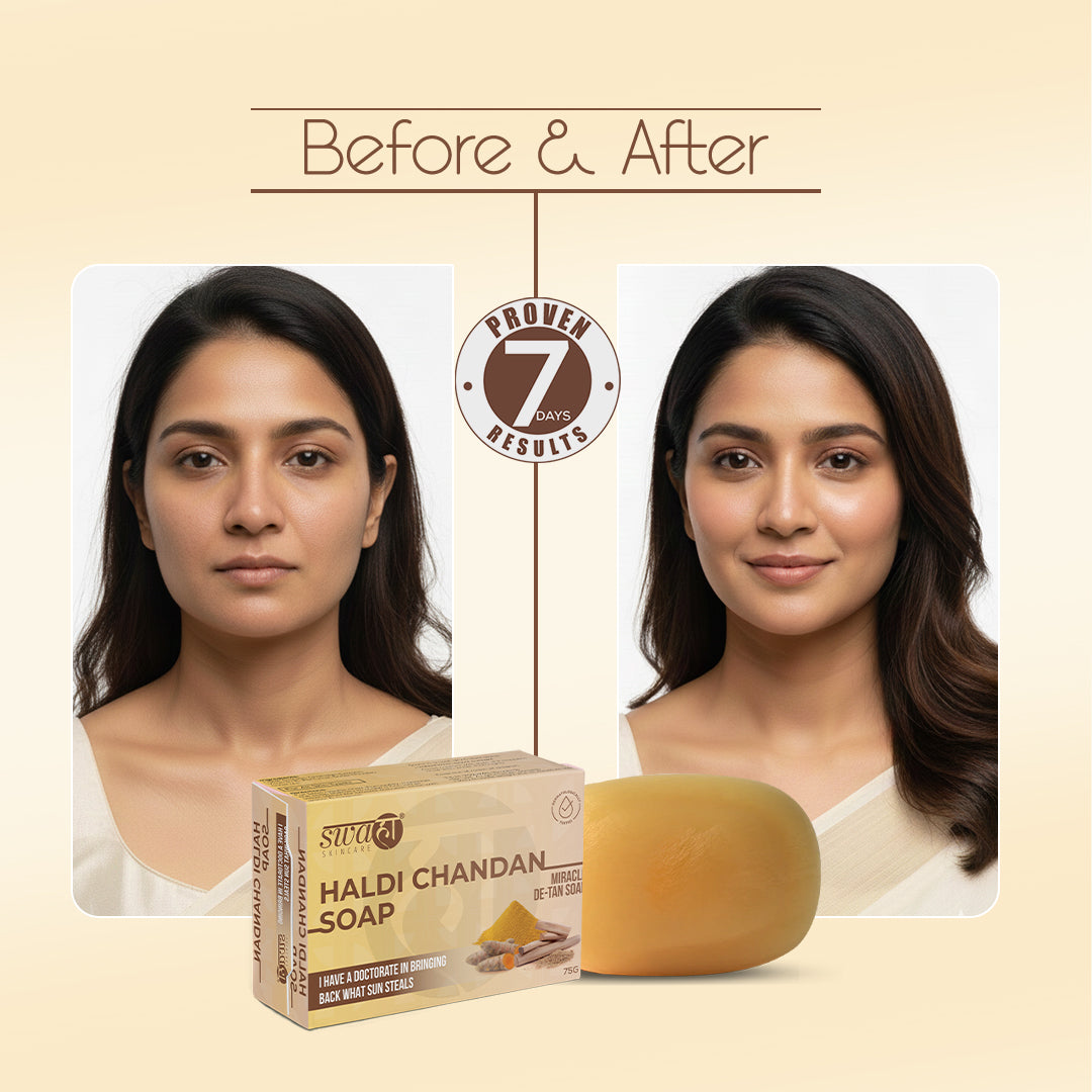 Swahaa Haldi Chandan Soap | Pack of 3