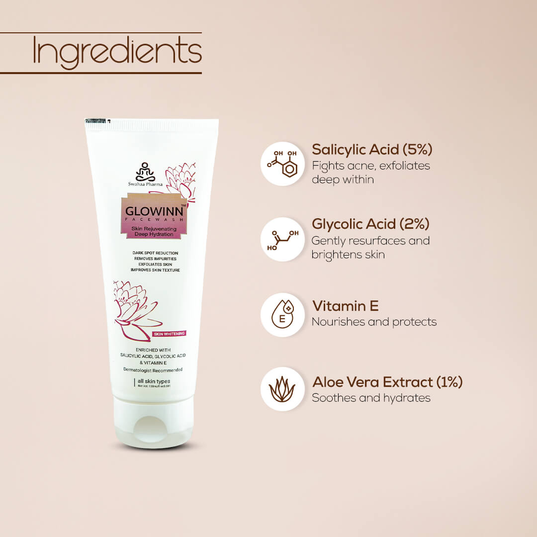 Glowinn Facewash – Skin Rejuvenating & Deep Hydration