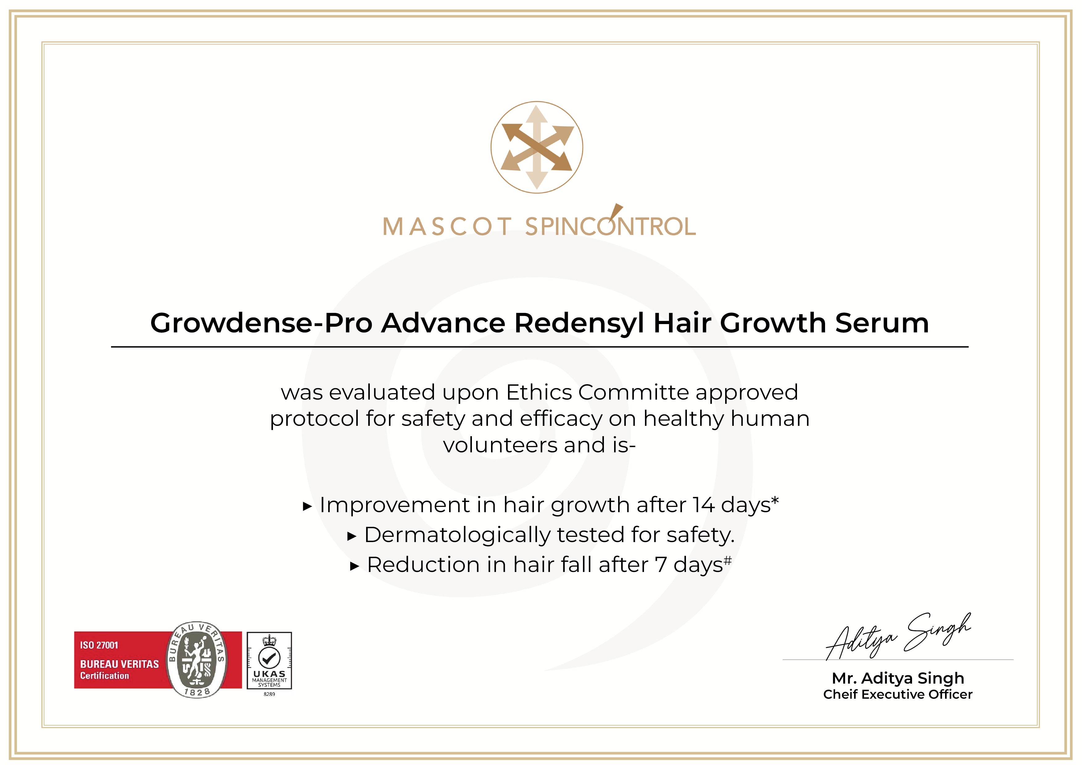 Growdense-Pro Advance Redensyl Hair Growth Serum