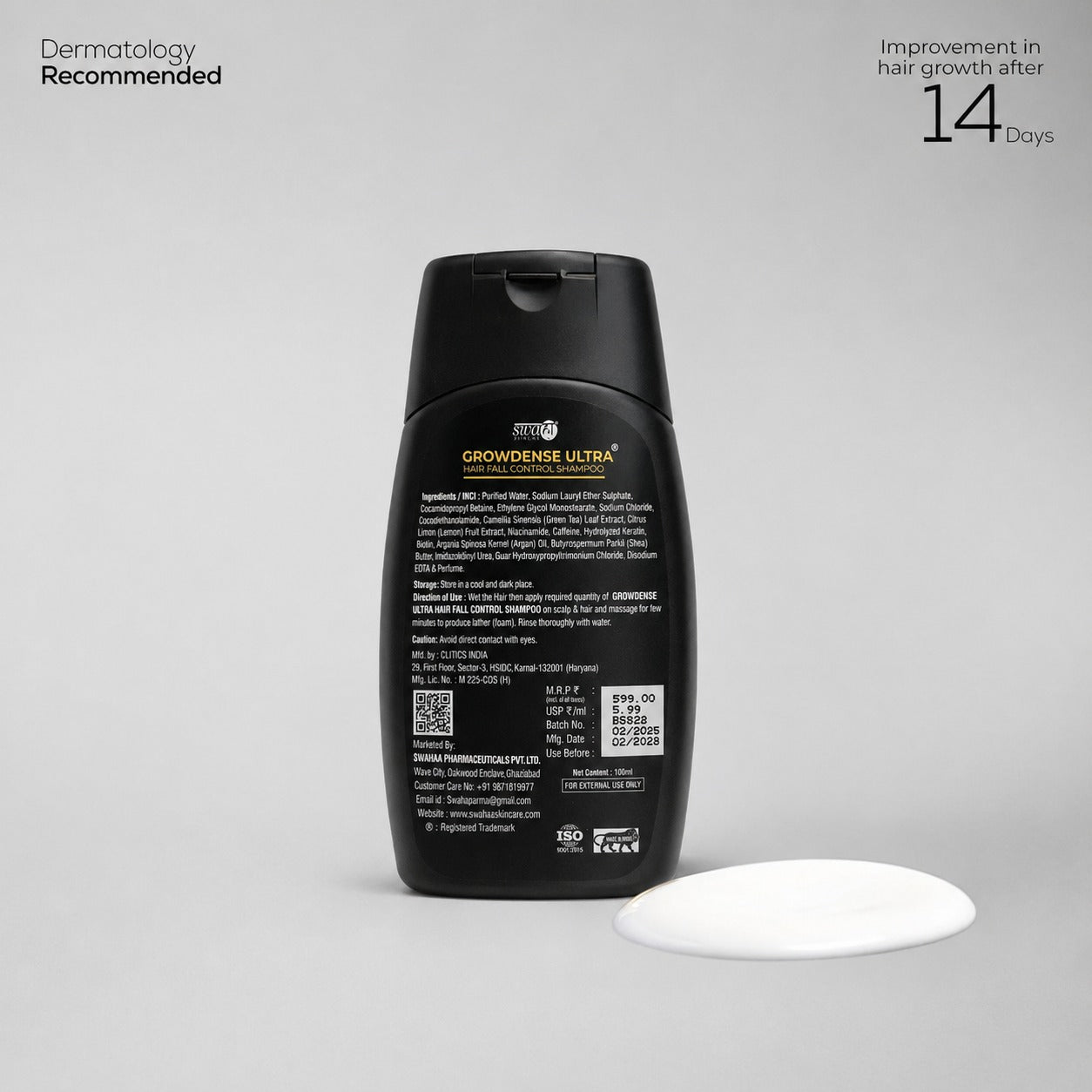 Growdense® Ultra Hair Fall Control Shampoo